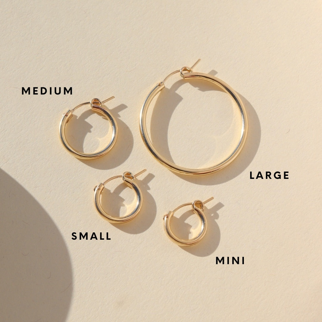 Token Classic Hoops | 14k Gold Fill