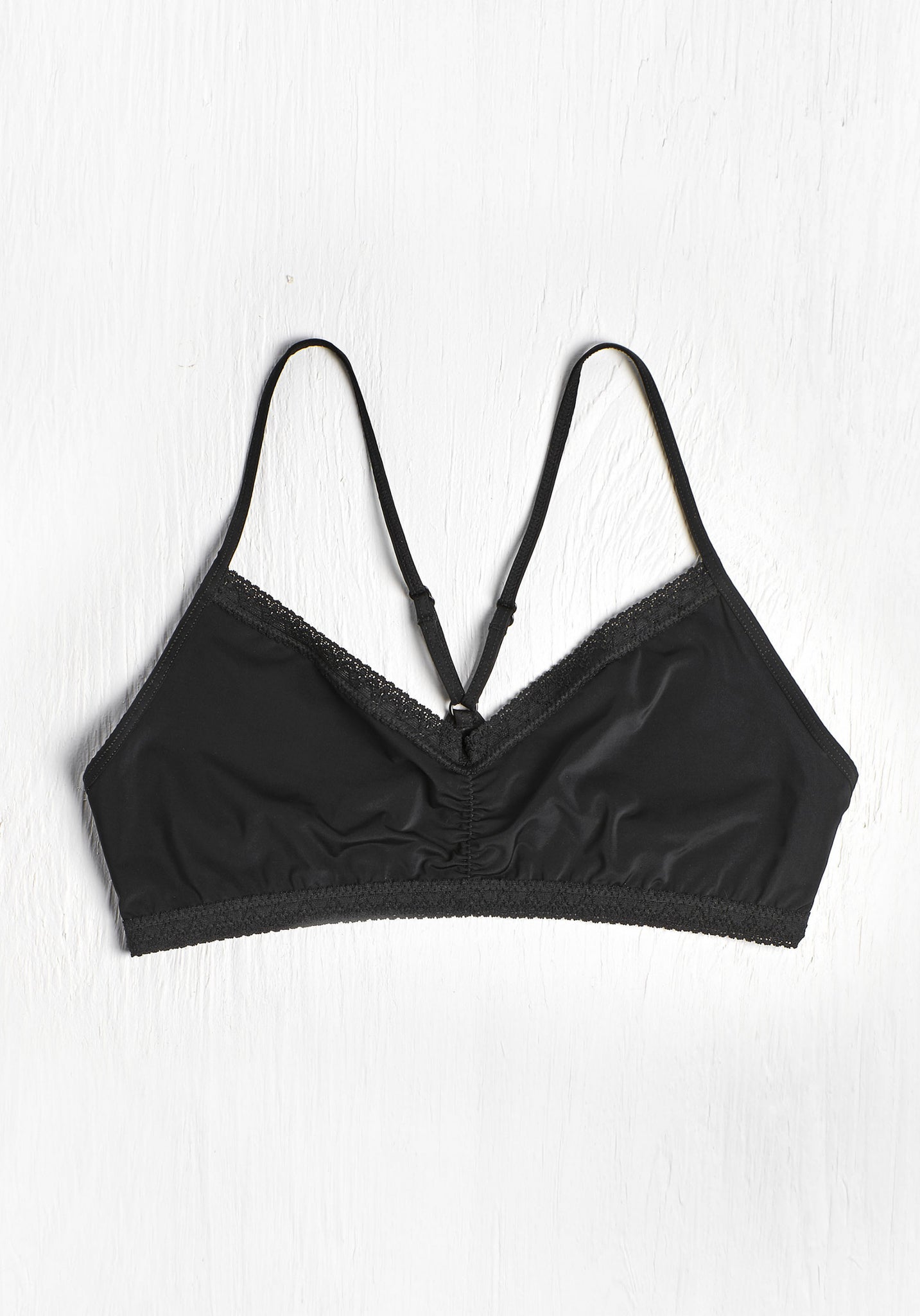 BLUSH | The Black Micro Lace Trimmed Bralette