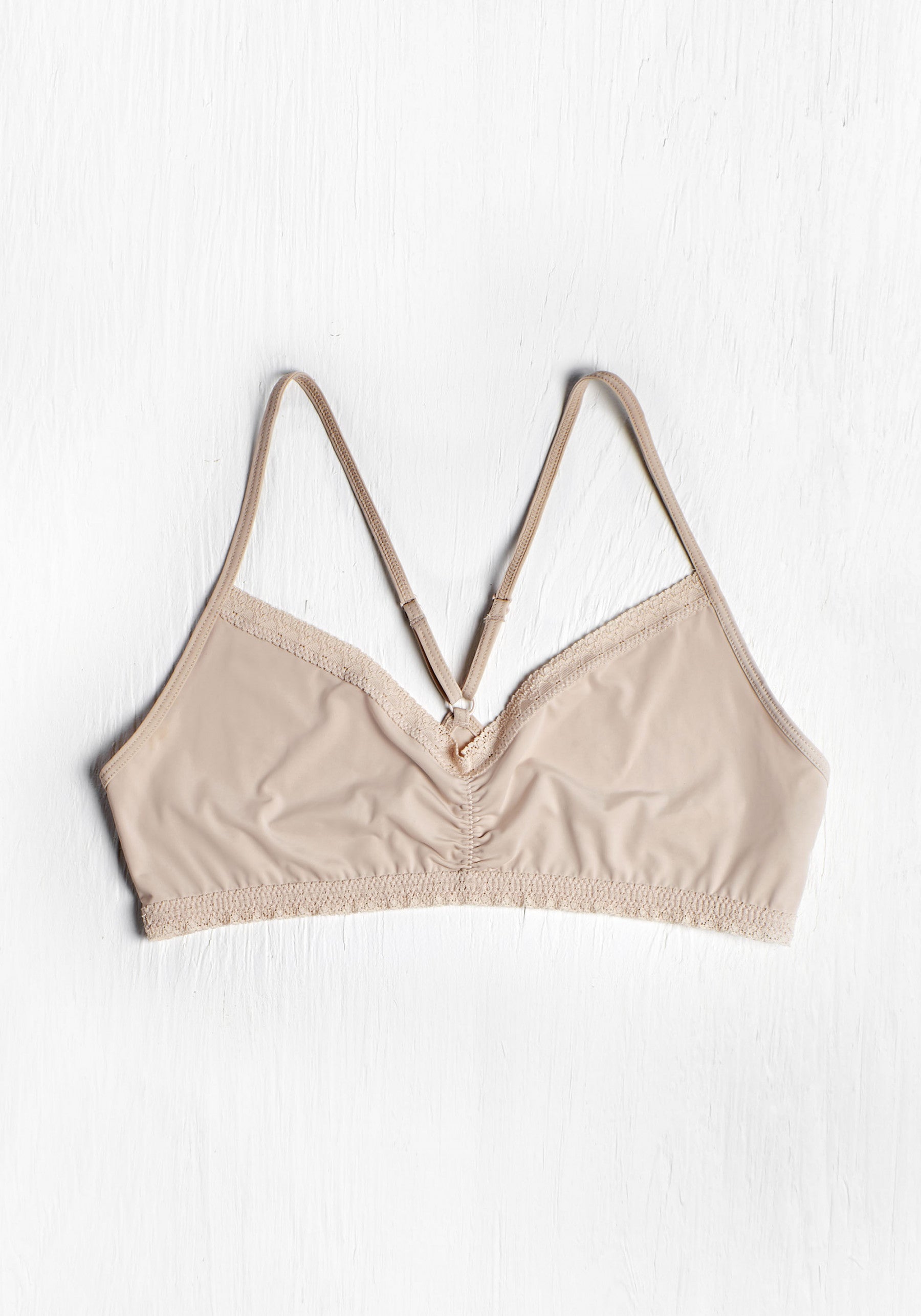 The Nude Micro Lace Trimmed Bralette