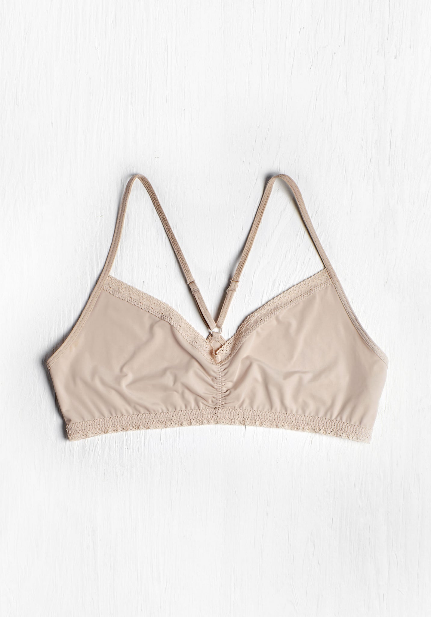 BLUSH | The Nude Micro Lace Trimmed Bralette