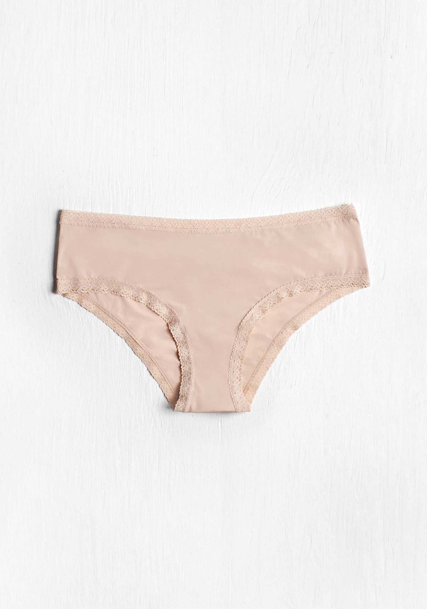 The Nude Micro Lace Trimmed Hipster | Blush