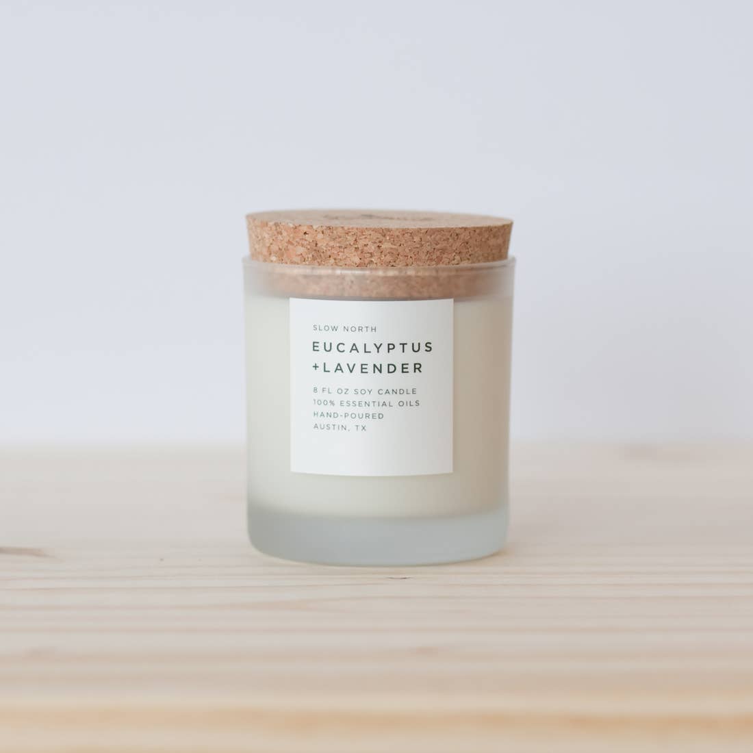 Eucalyptus + Lavender Frosted Candle | Slow North