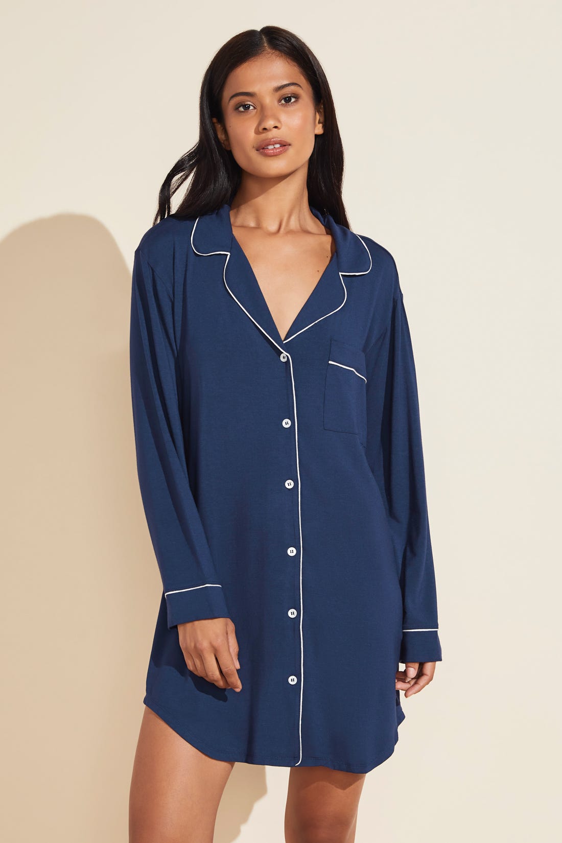 Gisele TENCEL® Sleepshirt in Navy | Eberjey